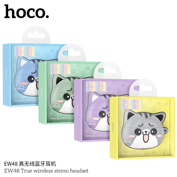 Hoco Ew48 Auriculares Estéreo Inalámbricos Con Funda De Gatito