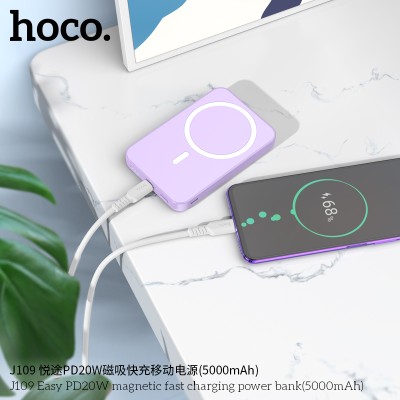 Hoco J109 Bateria Externa Com Carga Magnetica Rapido(5000Mah)