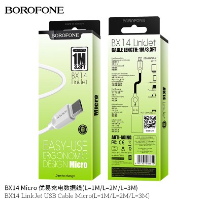 Borofone Bx14 Cable Linkjet Usb Micro