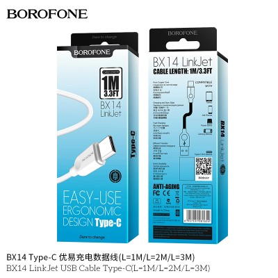 Borofone Bx14 Cable Linkjet Usb Cable Type-C