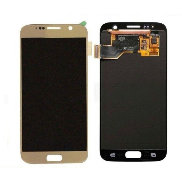 Pantalla Completa Para Samsung S7 / G920 Oro Oled