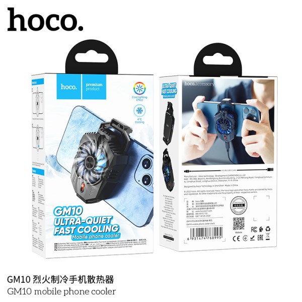 Hoco Gm10 Ventilador Para Movil, Mantiene Tu Movil Fresquito En Las Sesiones De Juego Más Intensas.