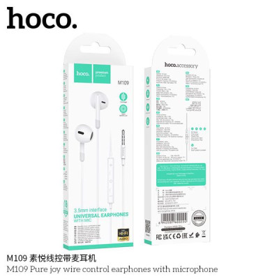 Hoco M109 Auriculares Con Cable Y Microfono-Entrada Jack