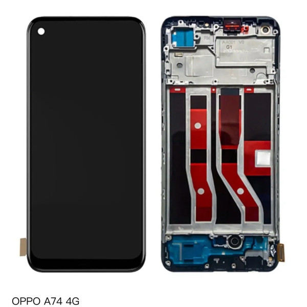 Pantalla Completa Original Servicepack Para Oppo A74 4G Con Marco