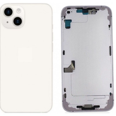 Chasis Con Tapa Trasera Para Iphone 14-Blanco