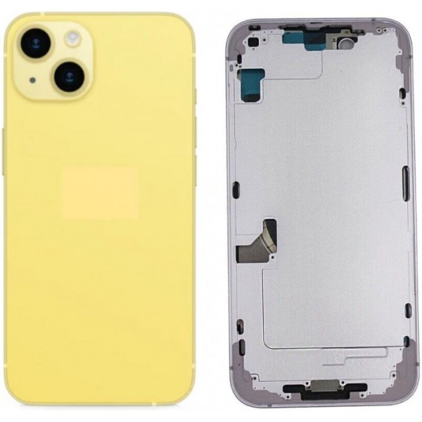 Chasis Con Tapa Trasera Para Iphone 14 Amarillo