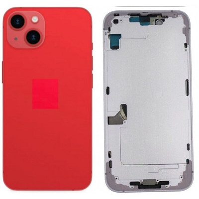 Chasis Con Tapa Trasera Para Iphone 14- Rojo