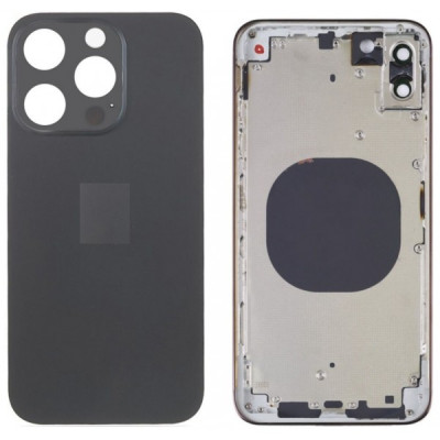 Chasis Con Tapa Trasera Para Iphone 14 Pro-Negro