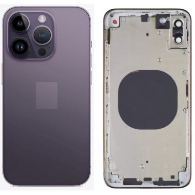 Chasis Con Tapa Trasera Para Iphone 14 Pro-Morado