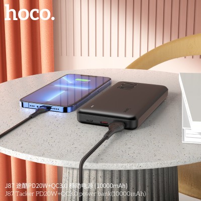 Hoco J87 Power Bank Tacker Pd20W+Qc3.0 (10000Mah)