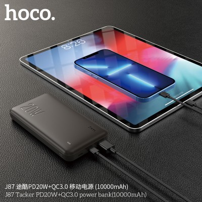 Hoco J87 Power Bank Tacker Pd20W+Qc3.0 (10000Mah)