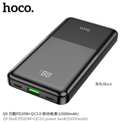 Hoco Q9 Power Bank Con Pantalla Digital Led, Admite Protocolos De Carga Rápida (10000Mah)