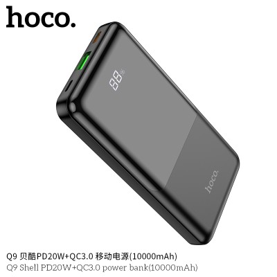 Hoco Q9 Power Bank Con Pantalla Digital Led, Admite Protocolos De Carga Rápida (10000Mah)