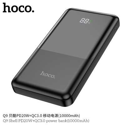 Hoco Q9 Power Bank Con Pantalla Digital Led, Admite Protocolos De Carga Rápida (10000Mah)