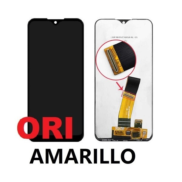 Pantalla Completa Original Servicepack  Para Samsung Galaxy A01 / A015F 2020 Version AmarilloSin Marco