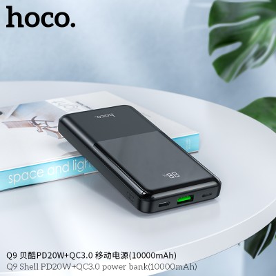 Hoco Q9 Power Bank Con Pantalla Digital Led, Admite Protocolos De Carga Rápida (10000Mah)