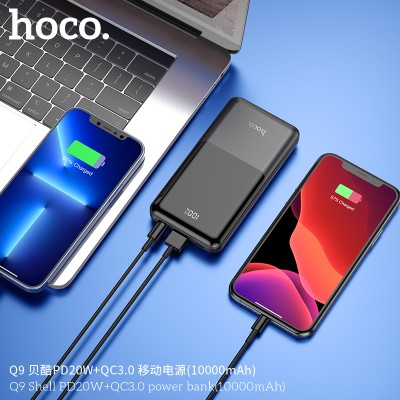 Hoco Q9 Power Bank Con Pantalla Digital Led, Admite Protocolos De Carga Rápida (10000Mah)