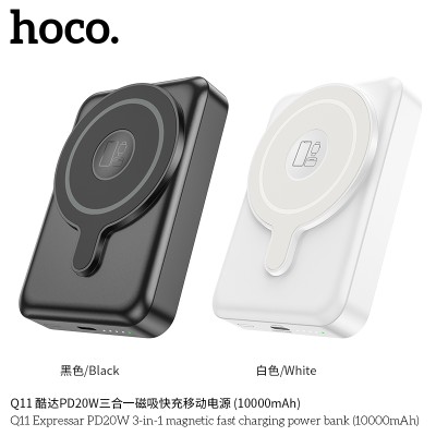 Hoco Q11 Power Bank Q11 Expressar 3 En 1 Pd20W 10000Mah