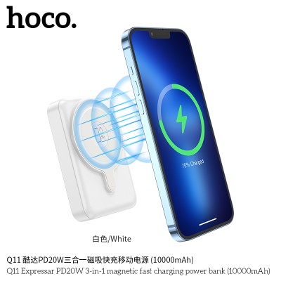 Hoco Q11 Power Bank Q11 Expressar 3 En 1 Pd20W 10000Mah