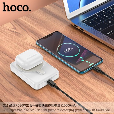 Hoco Q11 Power Bank Q11 Expressar 3 En 1 Pd20W 10000Mah