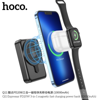 Hoco Q11 Power Bank Q11 Expressar 3 En 1 Pd20W 10000Mah