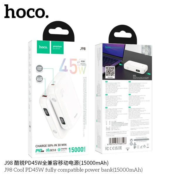 Hoco J98 Cool Pd45W Totalmente Compatible (15000 Mah)