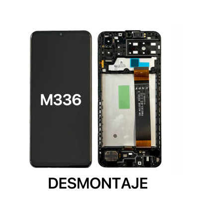 Pantalla Completa Original Desmontaje Para Samsung M33 5G / M336 Con Marco Negro