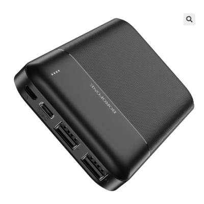 Borofone Bj16 Power Bank (10000Mah) Micro-Usb / Usb-C 5V / 2A Input, Dual Usb 5V / 2A Output, Led Indicator