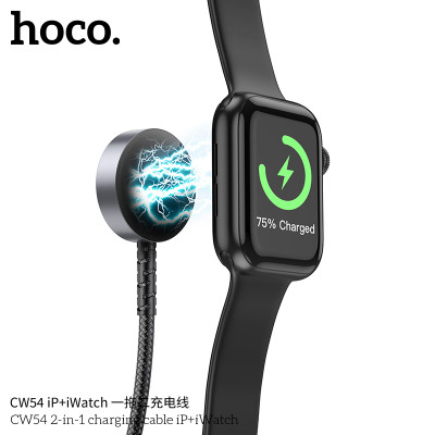 CW54 Cable de carga 2 en 1 iP+iWatch