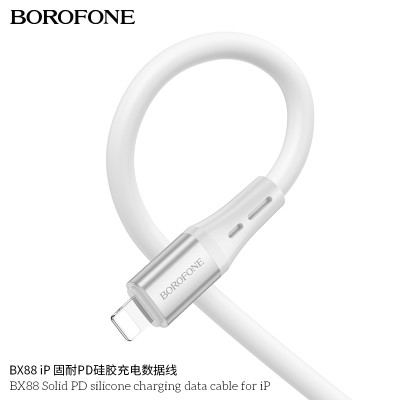 Borofone-BX88 Cable de datos de carga de silicona PD para iP