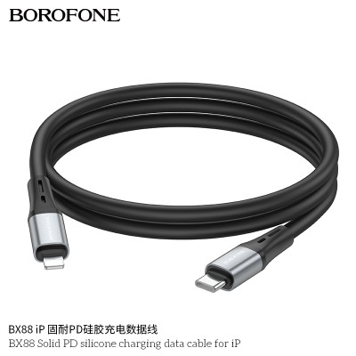 Borofone-BX88 Cable de datos de carga de silicona PD para iP