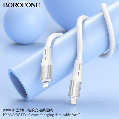 Borofone-BX88 Cable de datos de carga de silicona PD para iP