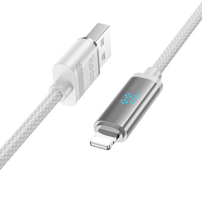 Hoco U127 Cable De Carga Para Usb A Iphone (Con Porcentaje De Bateria En El Cabezal)