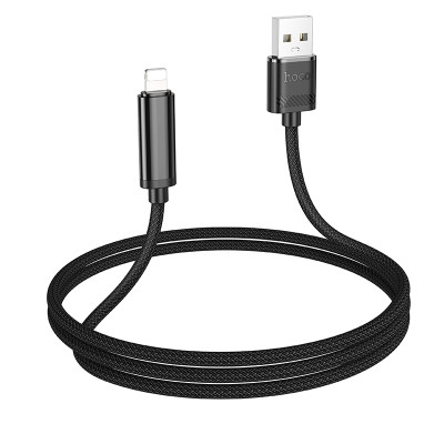 Hoco U127 Cable De Carga Para Usb A Iphone (Con Porcentaje De Bateria En El Cabezal)