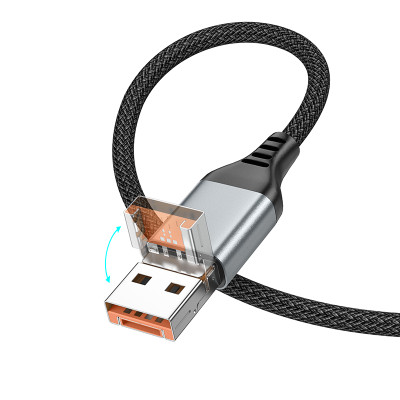 Hoco U128 Cable De Datos De Carga 2 En 1 Usb/Tipo-C A Tipo-C