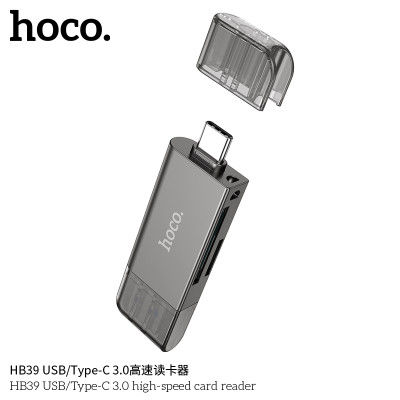 Hoco HB39 Lector de tarjetas de alta velocidad USB/Type-C 3.0