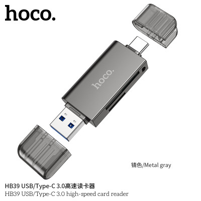 Hoco HB39 Lector de tarjetas de alta velocidad USB/Type-C 3.0