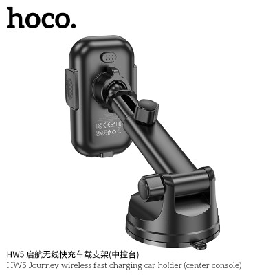 Hoco Hw5 Soporte Inalámbrico Para Coche Con Carga Rapida