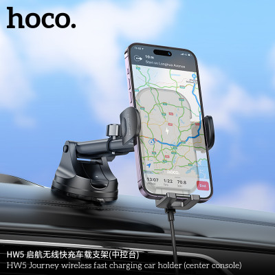 Hoco Hw5 Soporte Inalámbrico Para Coche Con Carga Rapida