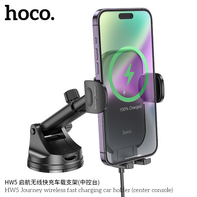 Hoco Hw5 Soporte Inalámbrico Para Coche Con Carga Rapida