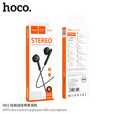 Hoco M93 Auriculares De Control Por Cable Con Micrófono