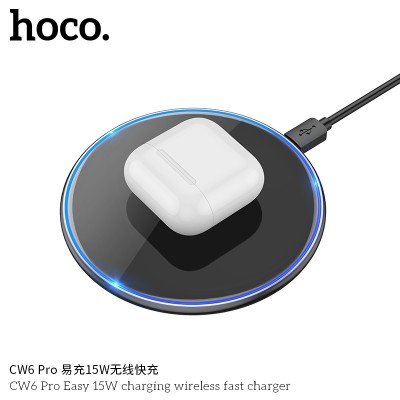 Hoco Cw6 Pro Easy 15W Carging Wireless Fast Charger