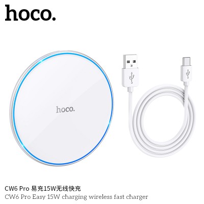 Hoco Cw6 Pro Easy 15W Carging Wireless Fast Charger