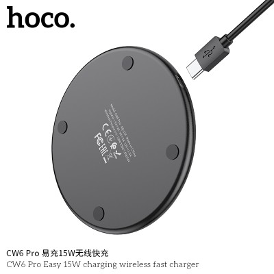 Hoco Cw6 Pro Easy 15W Carging Wireless Fast Charger