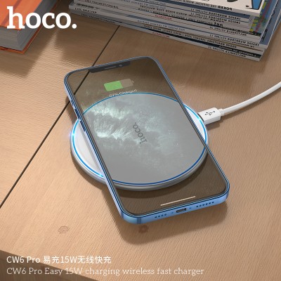 Hoco Cw6 Pro Easy 15W Carging Wireless Fast Charger