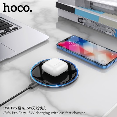 Hoco Cw6 Pro Easy 15W Carging Wireless Fast Charger