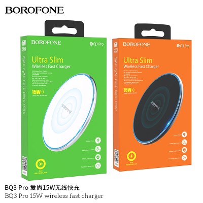 Borofone Bq3 Pro Cargador Rápido Inalámbrico 15W