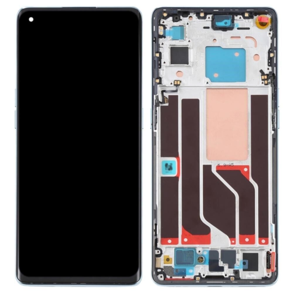 Pantalla Completo Para Oppo Reno 6 Pro 5G/Reno 6 Pro Plus 5G Negro Con Marco Lcd Cph2249