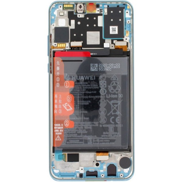 Pantalla Completa Original Servicepack Para Huawei P30 AURORA Con Marco