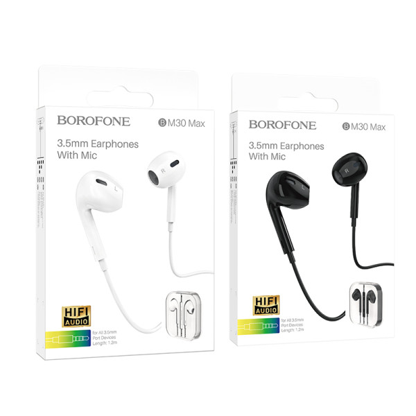 Borofone Bm30 Auriculares De Control De Alambre Acústico Con Micrófono